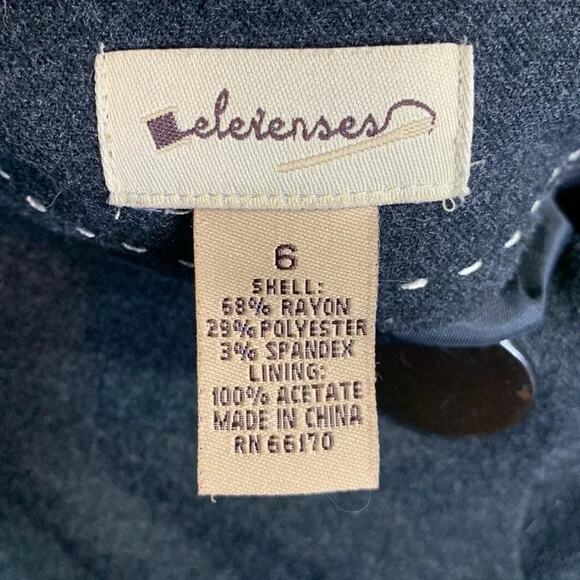 Anthropologie Elevenses Gray Pleated Flare Military Punk Style Skirt W-400 Sz 6 - Picture 4 of 7